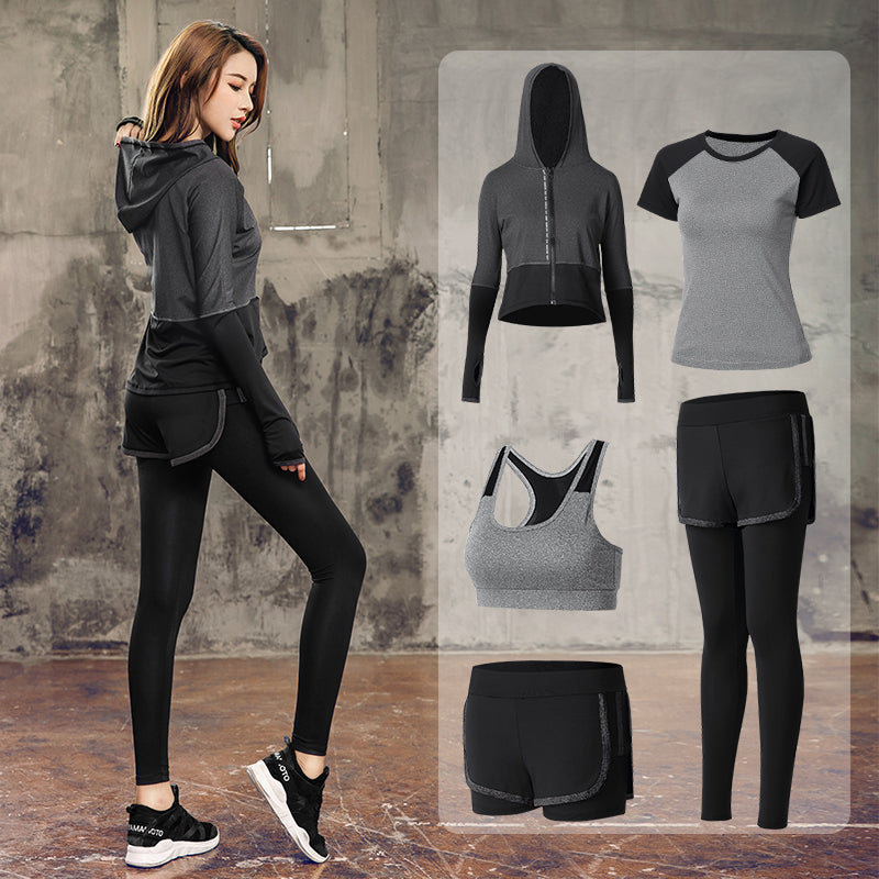 Gym workout Suit - 4 Grey and black | Jewelry Fitness Skincare