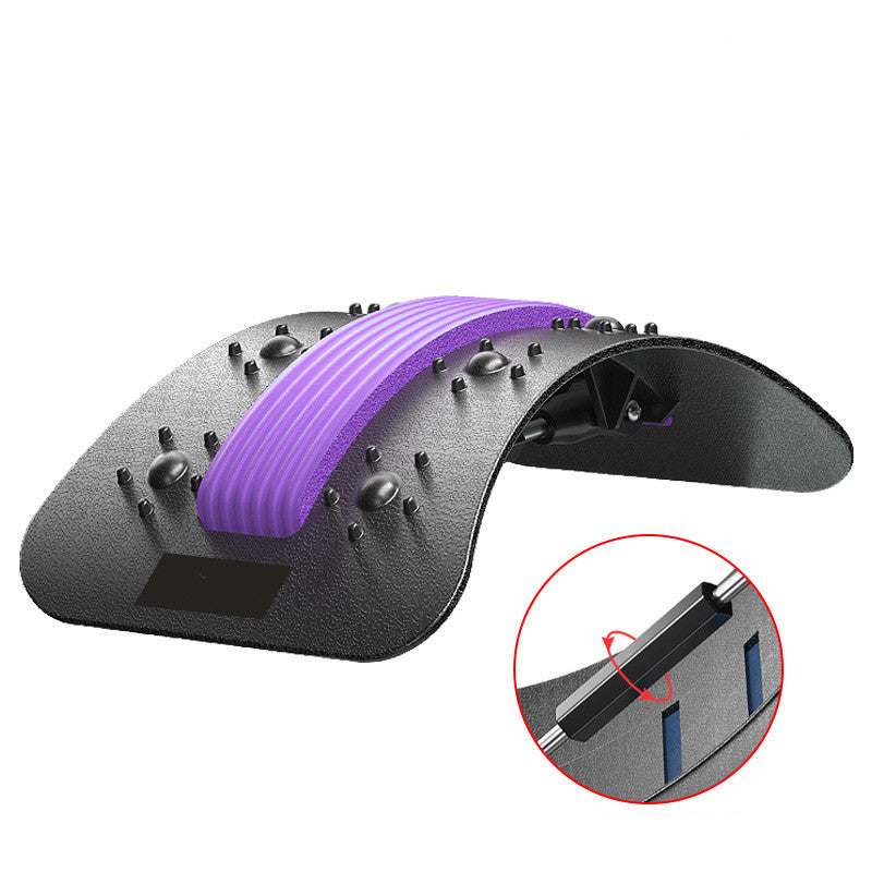 Lumbar Tractor Stretcher - Back Pain Relief Device - Purple Rota regulation | Jewelry Fitness Skincare