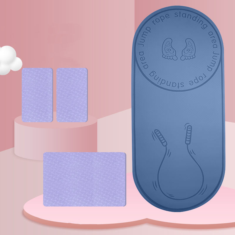 Fitness Mat Elasticity Rope Mat Durable Outdoor Yoga Mat Body Line Non-slip Mat Exercise Mute Yoga Mat High Density Board - Blue Yoga mat Cushion pad Plank sup | Jewelry Fitness Skincare