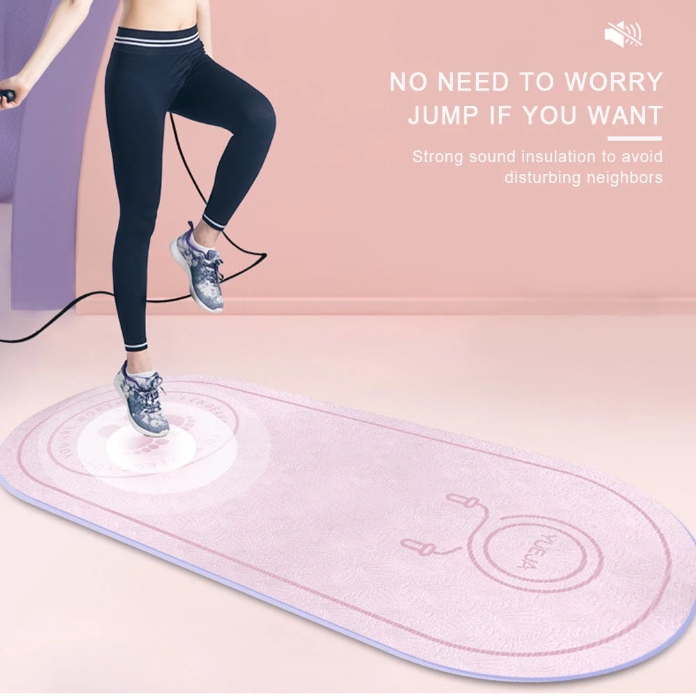 Fitness Mat Elasticity Rope Mat Durable Outdoor Yoga Mat Body Line Non-slip Mat Exercise Mute Yoga Mat High Density Board - | Jewelry Fitness Skincare