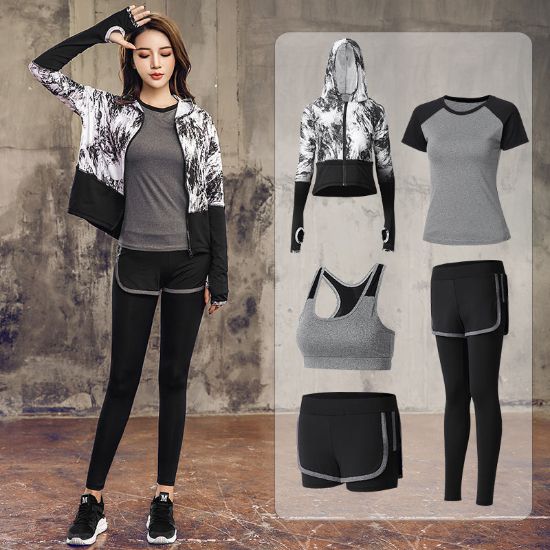 Gym workout Suit - 1 Grey and black | Jewelry Fitness Skincare