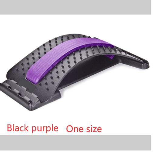 Lumbar Tractor Stretcher - Back Pain Relief Device - Black purple One size | Jewelry Fitness Skincare