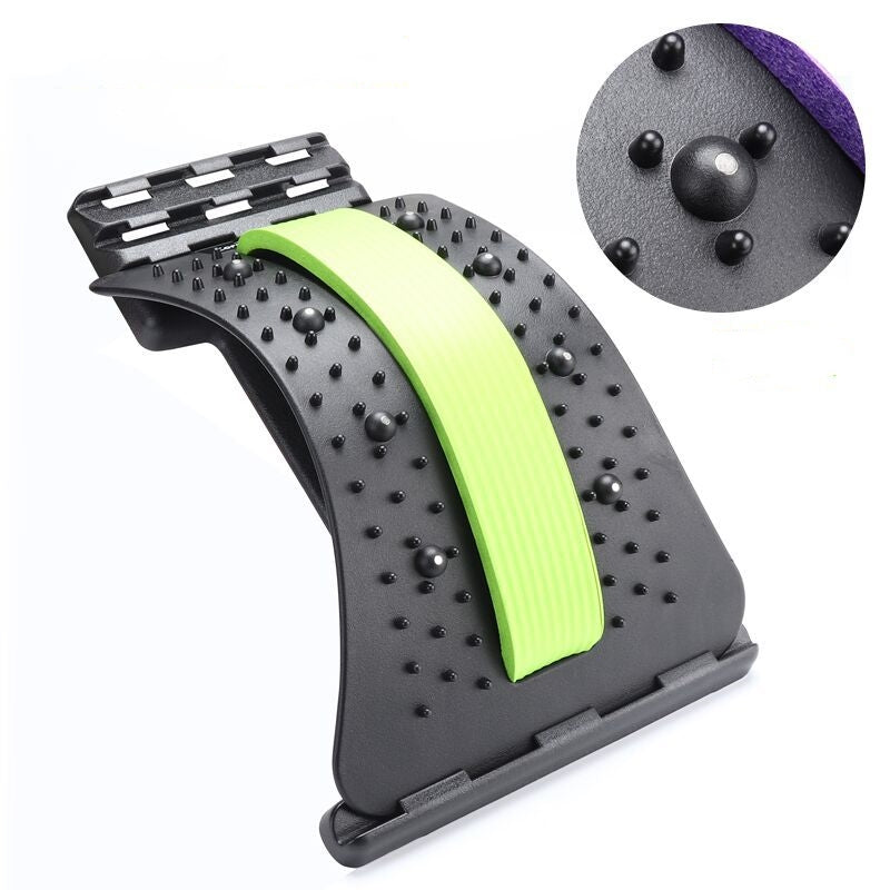 Lumbar Tractor Stretcher - Back Pain Relief Device - Black green Magnet One | Jewelry Fitness Skincare