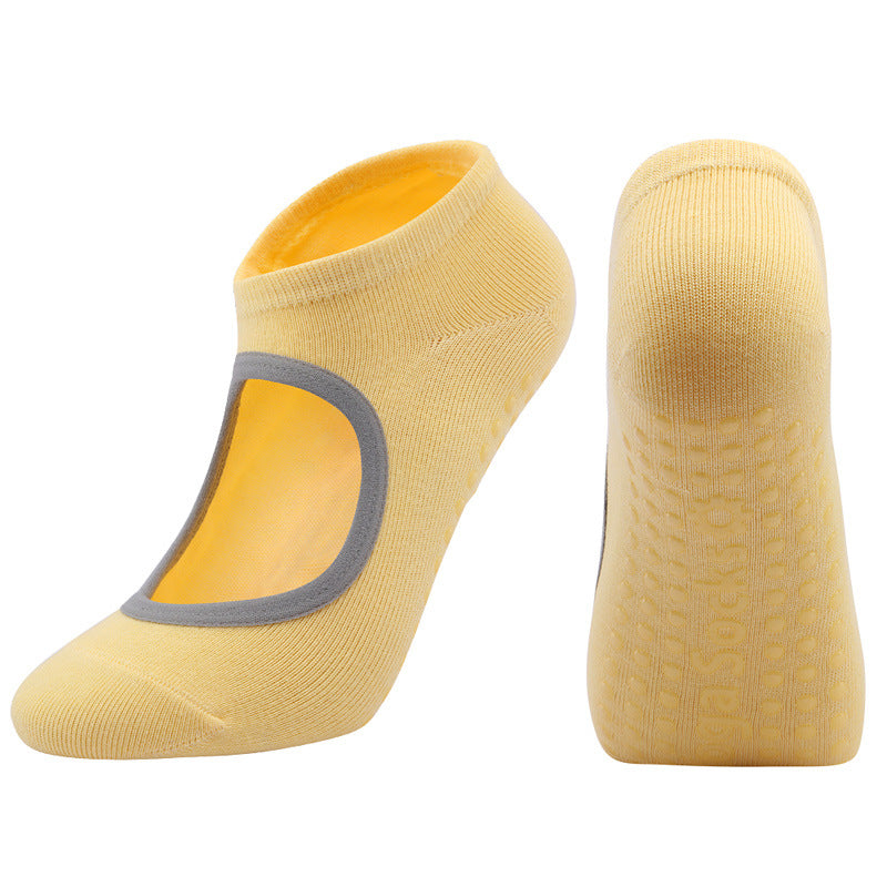 Yoga Auxiliary Products Fitness Body Non-slip Socks - Yellow | Jewelry Fitness Skincare