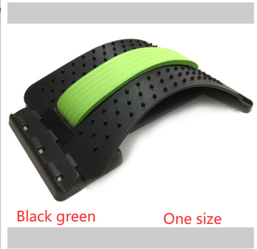Lumbar Tractor Stretcher - Back Pain Relief Device - Black green One size | Jewelry Fitness Skincare