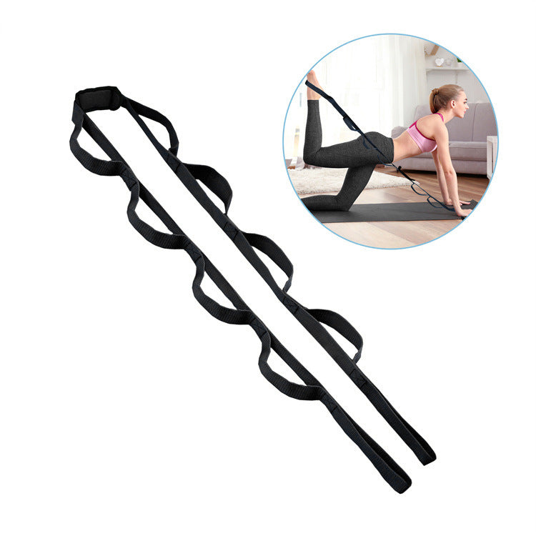 Portable Folding Yoga Stretch Band Resistance Band - | Jewelry Fitness Skincare